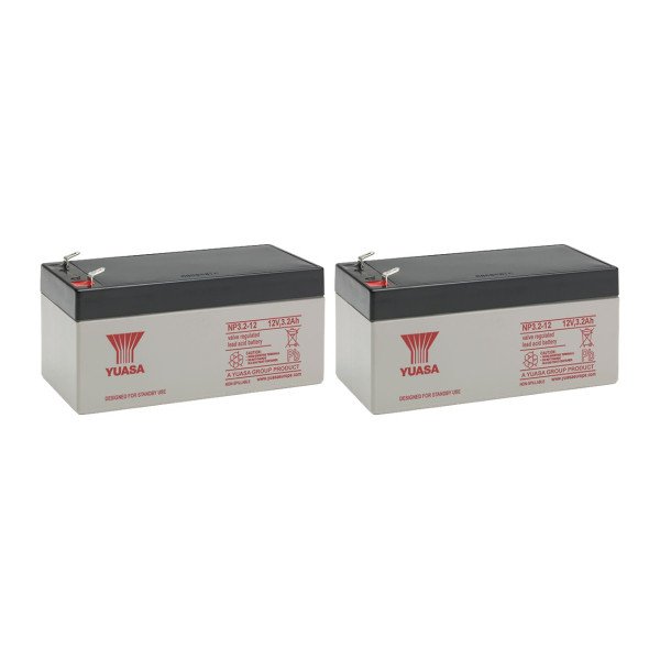 2 Stuks: Yuasa NP3.2-12 VRLA AGM Loodaccu's (12 V 3.2 Ah, F1 terminal) AYU00113 - 1