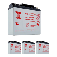 4 Stuks: Yuasa NP18-12B VRLA AGM Loodaccu's (12 V 18 Ah, M5 terminal) AYU00156