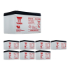 8 Stuks: Yuasa NP12-12 VRLA AGM Loodaccu's (12 V 12 Ah, F2 terminal) AYU00102 - 1