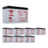 8 Stuks: Yuasa NP7-12 VRLA AGM Loodaccu's (12 V 7 Ah, F1 terminal) AYU00066 - 1