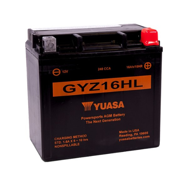 Yuasa AGM Premium High Performance YGZ16HL / 101994 accu (12V, 16Ah, 240A) AYU00029 - 1