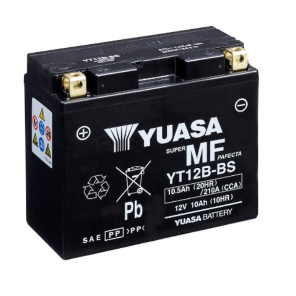 Yuasa AGM YT12B / 102155 accu (12V, 10Ah, 210A) AYU00059 - 1