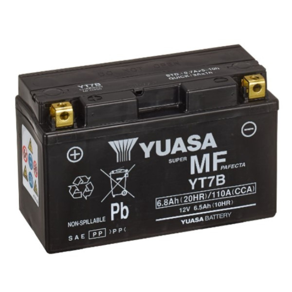 Yuasa AGM YT7B / 102164 accu (12V, 6.5Ah, 110A) AYU00056 - 1