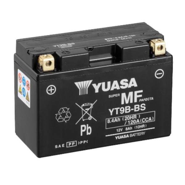 Yuasa AGM YT9B / 102166 accu (12V, 8Ah, 120A) AYU00057 - 1