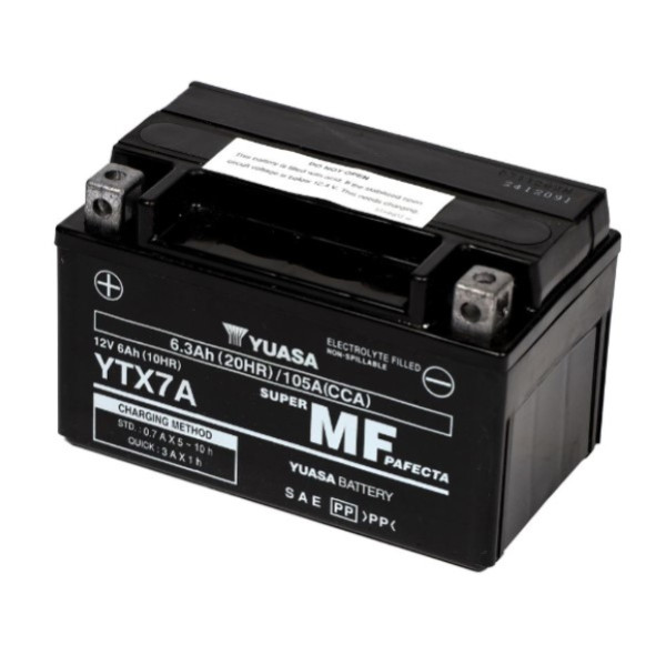 Yuasa AGM YTX7A / 102894 accu (12V, 6Ah, 105A) AYU00048 - 1