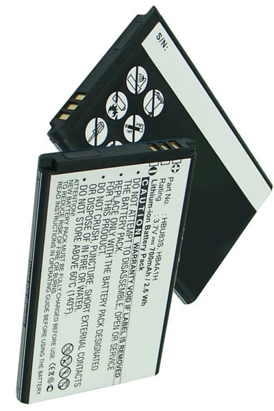 ZTE HBU83S / HB4A1H accu (700 mAh, 123accu huismerk)  AZT00043 - 1