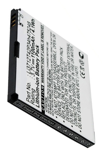 ZTE Li3712T42P34h475248 accu (1100 mAh, 123accu huismerk)  AZT00015 - 1