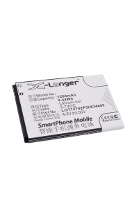 ZTE Li3712T42P3h634445 accu (1200 mAh, 123accu huismerk)  AZT00106