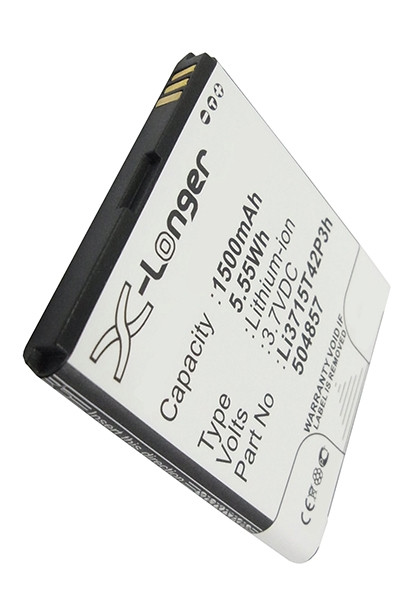 ZTE Li3715T42P3h504857 / Li3715T42P3h504857-H accu (1500 mAh, 123accu huismerk) AZT00089 - 1