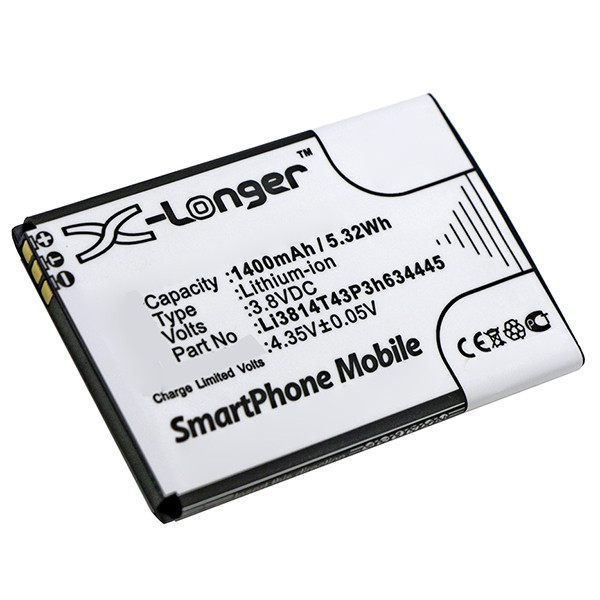 ZTE Li3814T43P3h634445 accu (1400 mAh, 123accu huismerk)  AZT00155 - 1