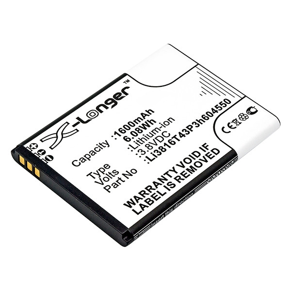 ZTE Li3816T43P3h604550 accu (1200 mAh, 123accu huismerk)  AZT00160 - 1