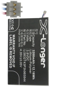 ZTE Li3832T43P3h965844 accu (3200 mAh, 123accu huismerk)  AZT00085