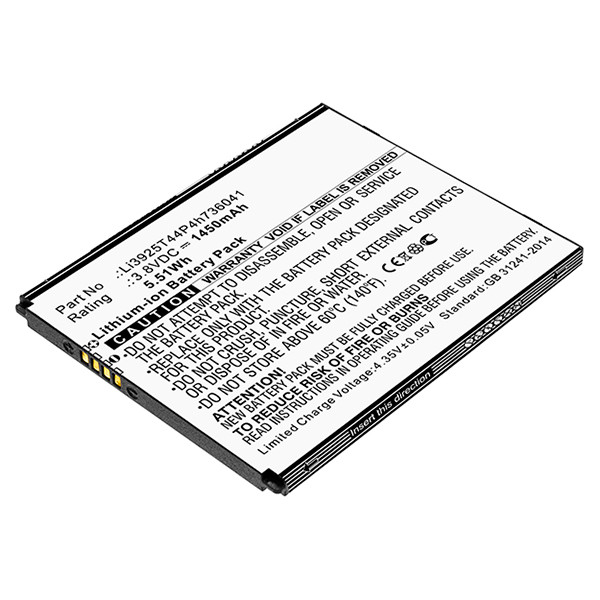 ZTE Li3925T44P4h736041 accu (2400 mAh, 123accu huismerk)  AZT00201 - 1