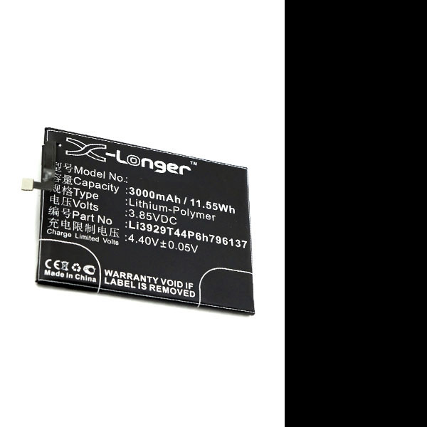 ZTE Li3929T44P6h796137 accu (3000 mAh, 123accu huismerk)  AZT00152 - 1