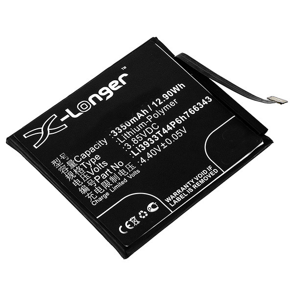 ZTE Li3933T44P6h766343 accu (3350 mAh, 123accu huismerk)  AZT00192 - 1