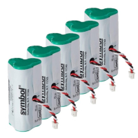 Zebra 5 stuks: Zebra BTRY-LS42RAA0E-01 / 82-67705-01 accu's (3.6 V, 730 mAh, origineel)  AZE00240