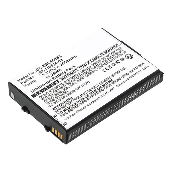 Zebra 82-118524-03 accu (3.7 V, 3050 mAh, 123accu huismerk) AZE00201 - 1