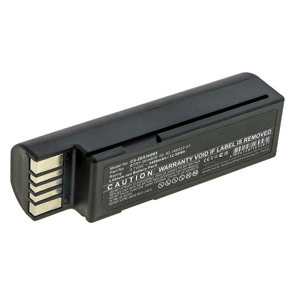 Zebra 82-166537-01 / BTRY-36IAB0E-00 / BT-000341-01 accu (3.7 V, 3400 mAh, 123accu huismerk) AZE00169 - 1