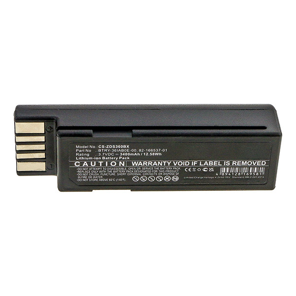 Zebra 82-166537-01 / BTRY-36IAB0E-00 / BT-000341-01 accu (3.7 V, 3400 mAh, 123accu huismerk) AZE00169 - 3