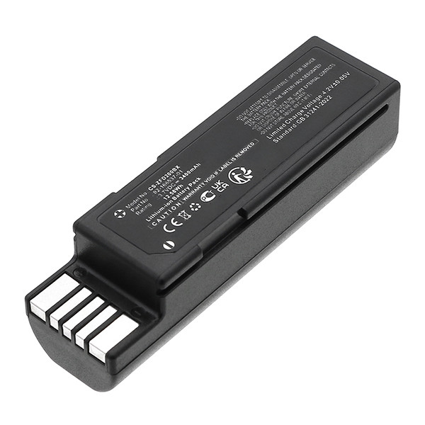 Zebra 82-166537-01 / T-000341-01 accu (3.7 V, 3400 mAh, 123accu huismerk) AZE00280 - 1