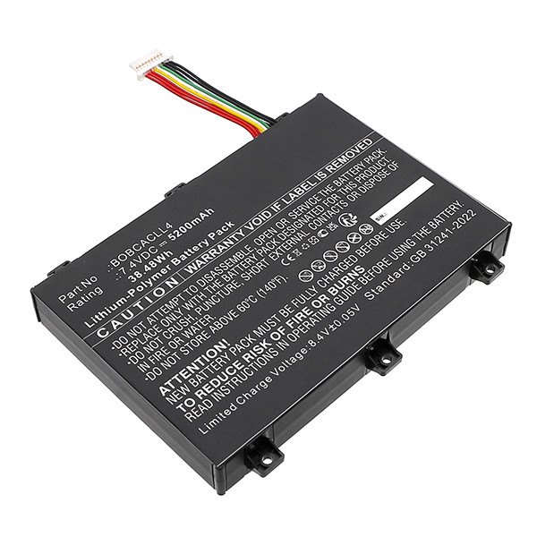 Zebra BOBCACLL4 / SMP-BOBCACLL4 accu (7.4 V, 5200 mAh, 123accu huismerk) AZE00282 - 1