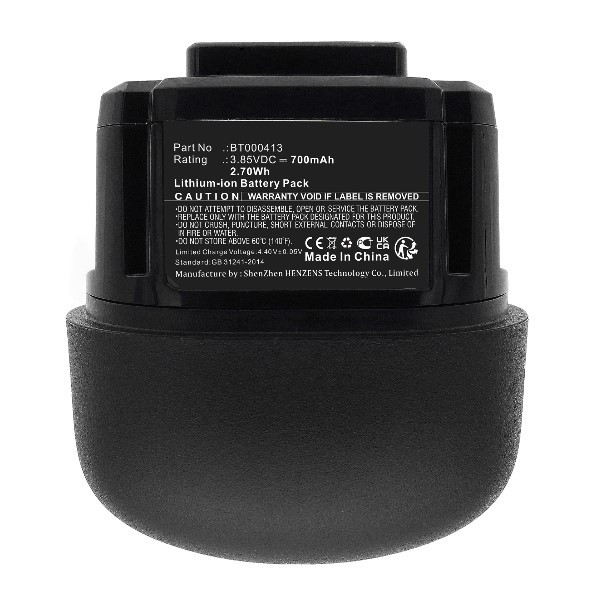 Zebra BT-000413 / BTRY-CS60EAB0E-04 accu (3.85 V, 700 mAh, 123accu huismerk)  AZE00191 - 3