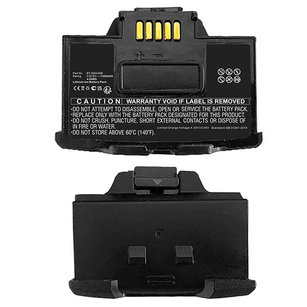 Zebra BT-000446A / BT-000446A-18 accu (3.8 V, 1300 mAh, 123accu huismerk)  AZE00202 - 1