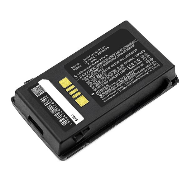 Zebra BTRY-MC33-27MA-01 / BT-000338 accu (3.7 V, 2500 mAh, 123accu huismerk)  AZE00081 - 1