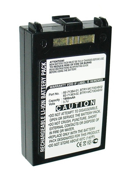 Zebra BTRY-MC70EAB02 / BTRY-MC70EAB00 accu (3.7 V, 1800 mAh, 123accu huismerk)  AZE00022 - 1
