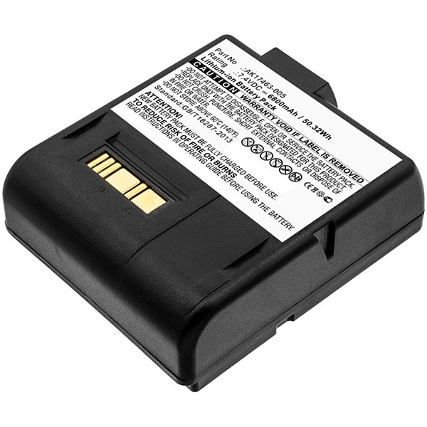 Zebra CT17102-2 / AK17463-005 accu (7.4 V, 6800 mAh, 123accu huismerk)  AZE00151 - 1
