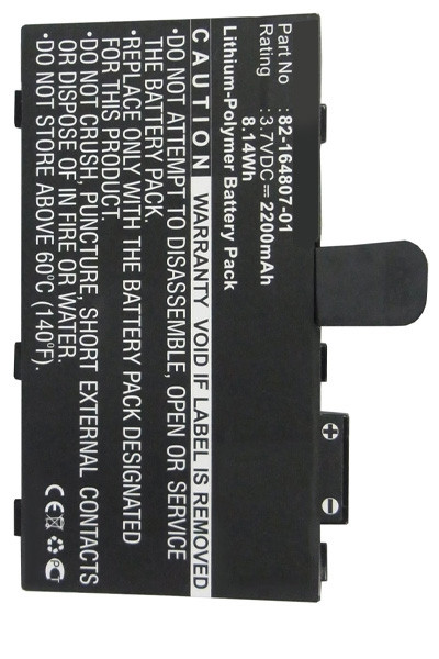 Zebra NSIO-1000BP / 82-164801-02 accu (2200 mAh, 123accu huismerk)  AZE00203 - 1