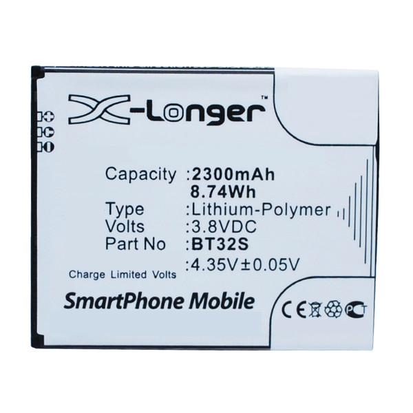 Zopo BT32S accu (2300 mAh, 123accu huismerk)  AZO00008 - 1