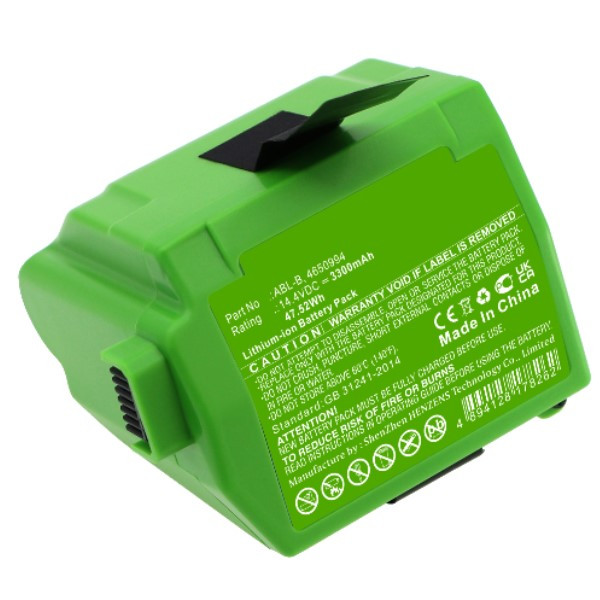 iRobot ABL-B / 4650994 accu (14.4 V, 3.3 Ah, 123accu huismerk) AIR00114 - 1