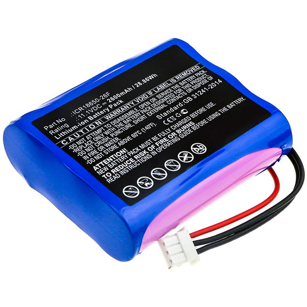 medicalEconet ICR18650-26F accu (11.1 V, 2600 mAh, 123accu huismerk) AME00378 - 1