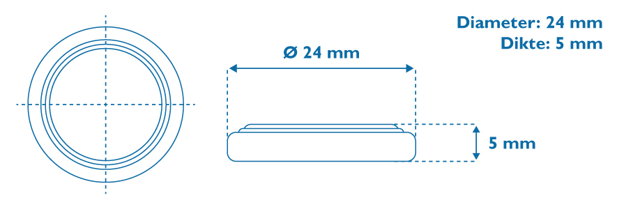 CR2032 afmetingen