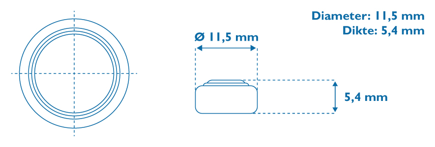 CR2032 afmetingen