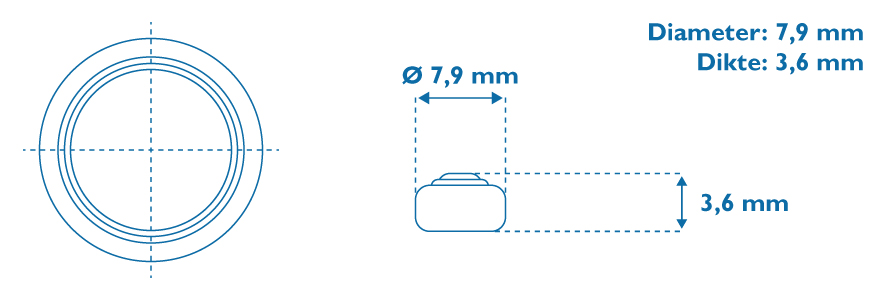 CR2032 afmetingen