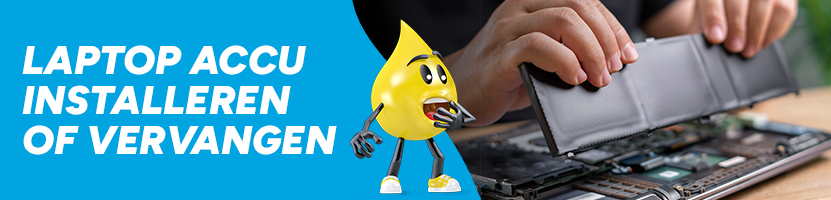 Laptop accu installeren of vervangen