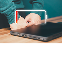 Laptop accu loopt snel leeg