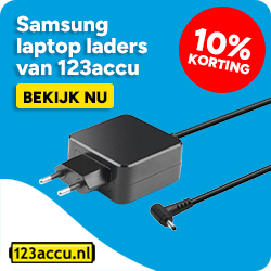 Samsung laptop laders van 123accu - 10% korting