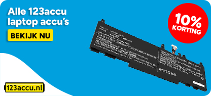 Alle 123accu laptop accu's - 10% korting