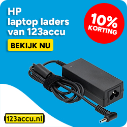 HP laptop laders van 123accu - 10% korting