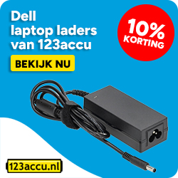 Dell laptop laders van 123accu - 10% korting