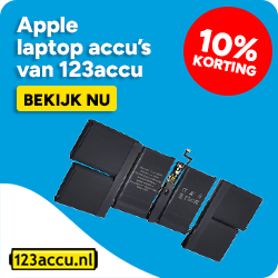 Apple laptopaccu's - 10% korting