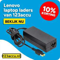 Lenovo laptop laders van 123accu - 10% korting