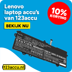 Lenovo laptop accu's - 10% korting