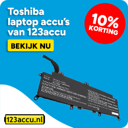 Toshiba laptop accu's - 10% korting