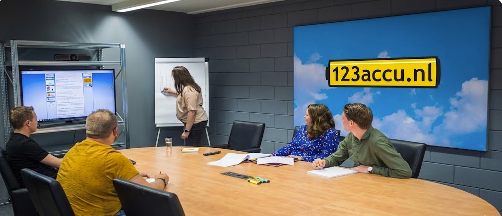 123accu klantenservice volgt een producttraining