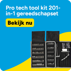 Pro tech tool kit 201-in-1 gereedschapset (123accu huismerk)
