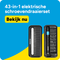 43-in-1 elektrische schroevendraaierset (123accu huismerk)